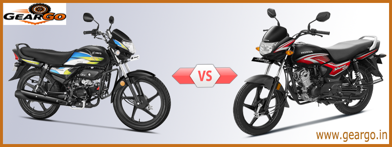 Hero HF Deluxe Flex Fuel vs Honda Shine 100