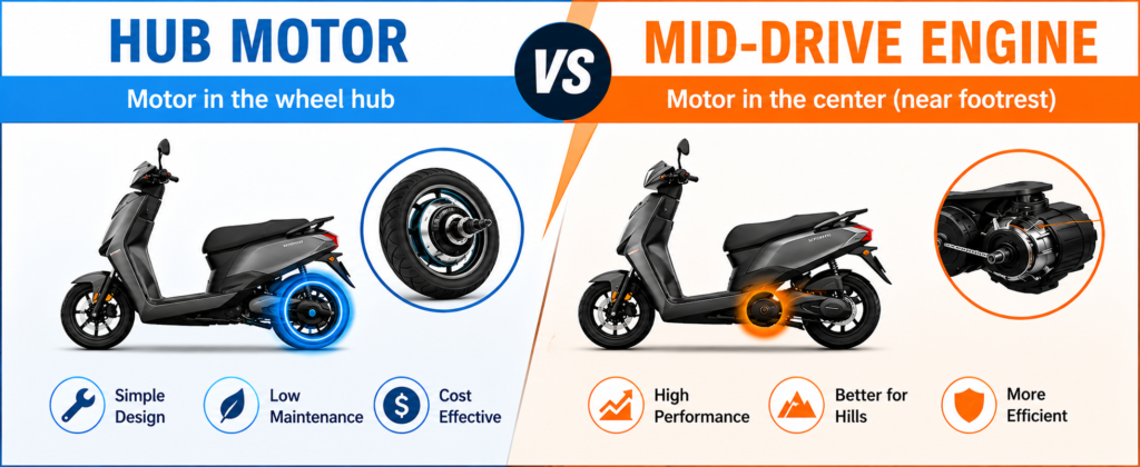 hub motor & mid drive motor